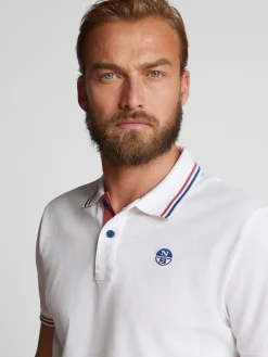 Outlet^North Sails 'Polo With Contrast Trims WHITE