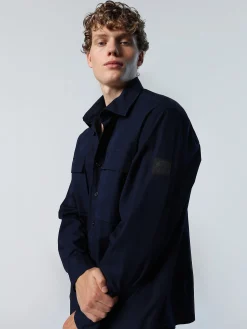 Outlet^North Sails 'Poplin Overshirt NAVY BLUE