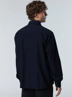 Outlet^North Sails 'Poplin Overshirt NAVY BLUE