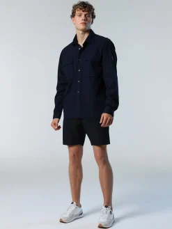 Outlet^North Sails 'Poplin Overshirt NAVY BLUE