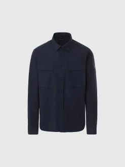Outlet^North Sails 'Poplin Overshirt NAVY BLUE