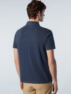 Outlet^North Sails 'Recycled Jersey Polo Shirt NAVY BLUE