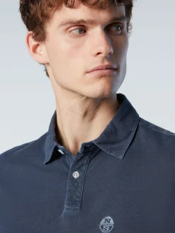 Outlet^North Sails 'Recycled Jersey Polo Shirt NAVY BLUE