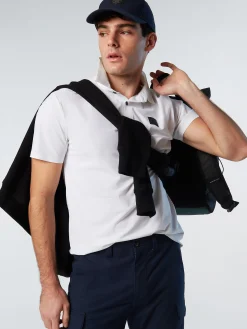 Outlet^North Sails 'Recycled Jersey Polo Shirt WHITE
