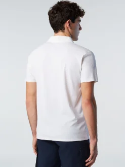 Outlet^North Sails 'Recycled Jersey Polo Shirt WHITE