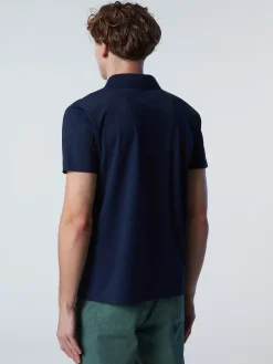 Outlet^North Sails 'Recycled Jersey Polo Shirt NAVY BLUE