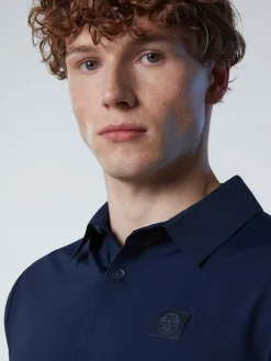 Outlet^North Sails 'Recycled Jersey Polo Shirt NAVY BLUE