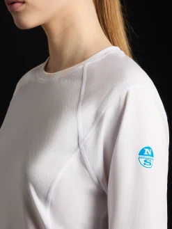 Deckwear & Footwear|T-shirts & Tops^North Sails 'Regatta Tech T Long Sleeve FW WHITE