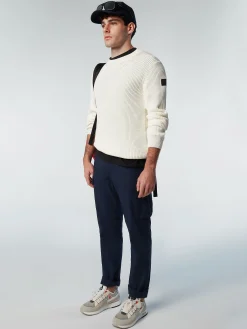 Outlet^North Sails 'Ribbed Crew-neck MARSHMALLOW