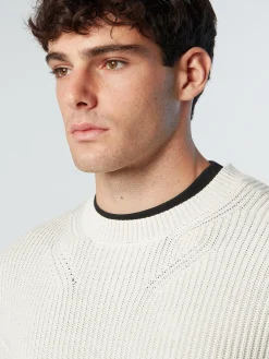 Outlet^North Sails 'Ribbed Crew-neck MARSHMALLOW
