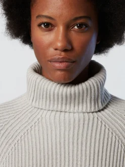 Outlet^North Sails 'Ribbed Turtleneck Sweater GREY VIOLET