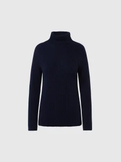 Outlet^North Sails 'Ribbed Turtleneck Sweater NAVY BLUE