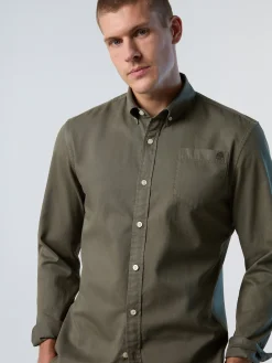 Shirts^North Sails 'Shirt With Chest Pocket DUSTY OLIVE