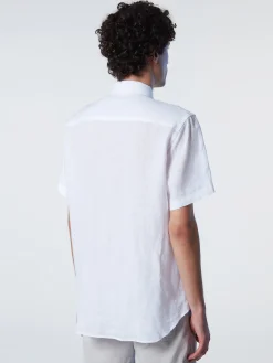 Outlet^North Sails 'Short-sleeve Linen Shirt WHITE