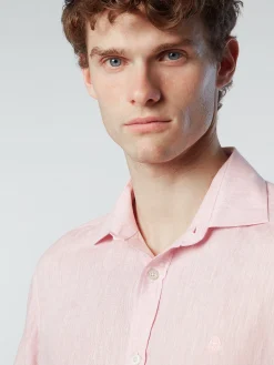 Outlet^North Sails 'Short-sleeve Linen Shirt TEA ROSE