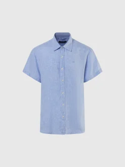 Shirts^North Sails 'Short-sleeved Linen Shirt LIGHT BLUE