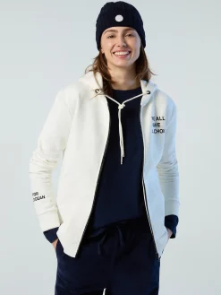 Outlet^North Sails 'Slogan Zipper-up Hoodie MARSHMALLOW
