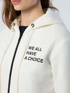 Outlet^North Sails 'Slogan Zipper-up Hoodie MARSHMALLOW