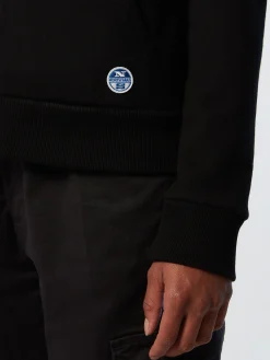 Outlet^North Sails 'Slogan Zipper-up Hoodie BLACK