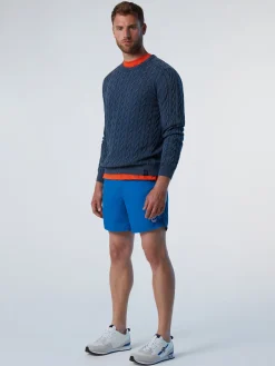 Sweaters & Cardigans^North Sails 'Stonewashed Cable-knit Sweater NAVY BLUE