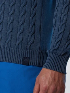 Sweaters & Cardigans^North Sails 'Stonewashed Cable-knit Sweater NAVY BLUE