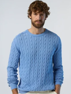 Sweaters & Cardigans^North Sails 'Stonewashed Cable-knit Sweater WEDGEWOOD