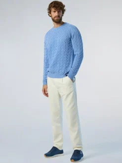 Sweaters & Cardigans^North Sails 'Stonewashed Cable-knit Sweater WEDGEWOOD