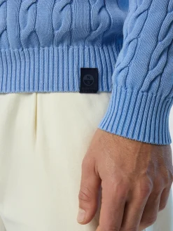 Sweaters & Cardigans^North Sails 'Stonewashed Cable-knit Sweater WEDGEWOOD