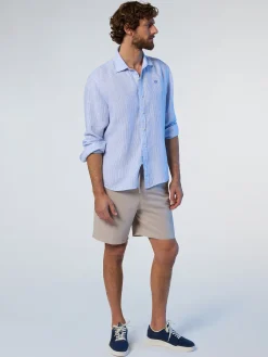 Shirts^North Sails 'Striped Linen Shirt COMBO 1 664317
