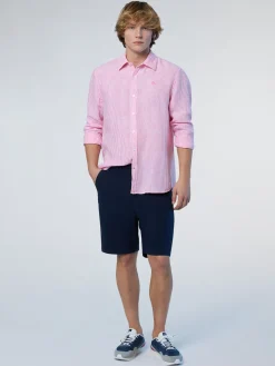 Shirts^North Sails 'Striped Linen Shirt COMBO 4 664317