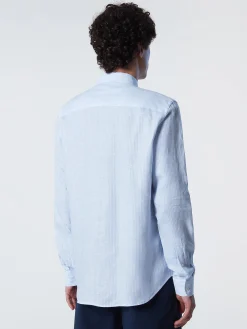 Outlet^North Sails 'Striped Linen Shirt COMBO 1 664122