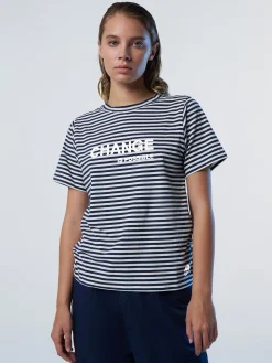 T-shirts & Tops^North Sails 'Striped Modal T-shirt With Slogan COMBO 1 093366