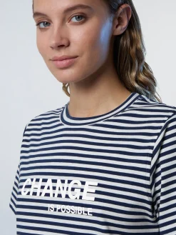 T-shirts & Tops^North Sails 'Striped Modal T-shirt With Slogan COMBO 1 093366