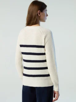 Outlet^North Sails 'Striped V-neck Sweater COMBO 1 095460