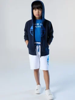 Outlet^North Sails 'Sweat Shorts With Graphic Print WHITE