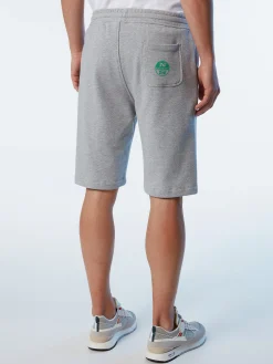 Outlet^North Sails 'Sweat Shorts With Logo Pocket GREY MELANGE