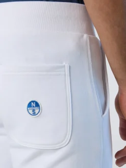 Trousers^North Sails 'Sweatpants With Logo Patch WHITE