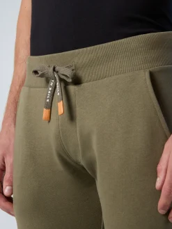 Trousers^North Sails 'Sweatpants With Logo Patch DUSTY OLIVE