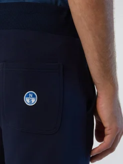 Trousers^North Sails 'Sweatpants With Logo Patch NAVY BLUE