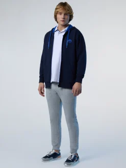 Trousers^North Sails 'Sweatpants With Logo Patch GREY MELANGE