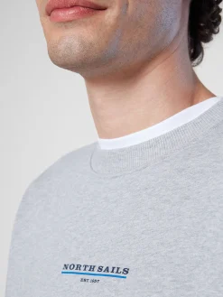 Outlet^North Sails 'Sweatshirt With Chest Print GREY MELANGE