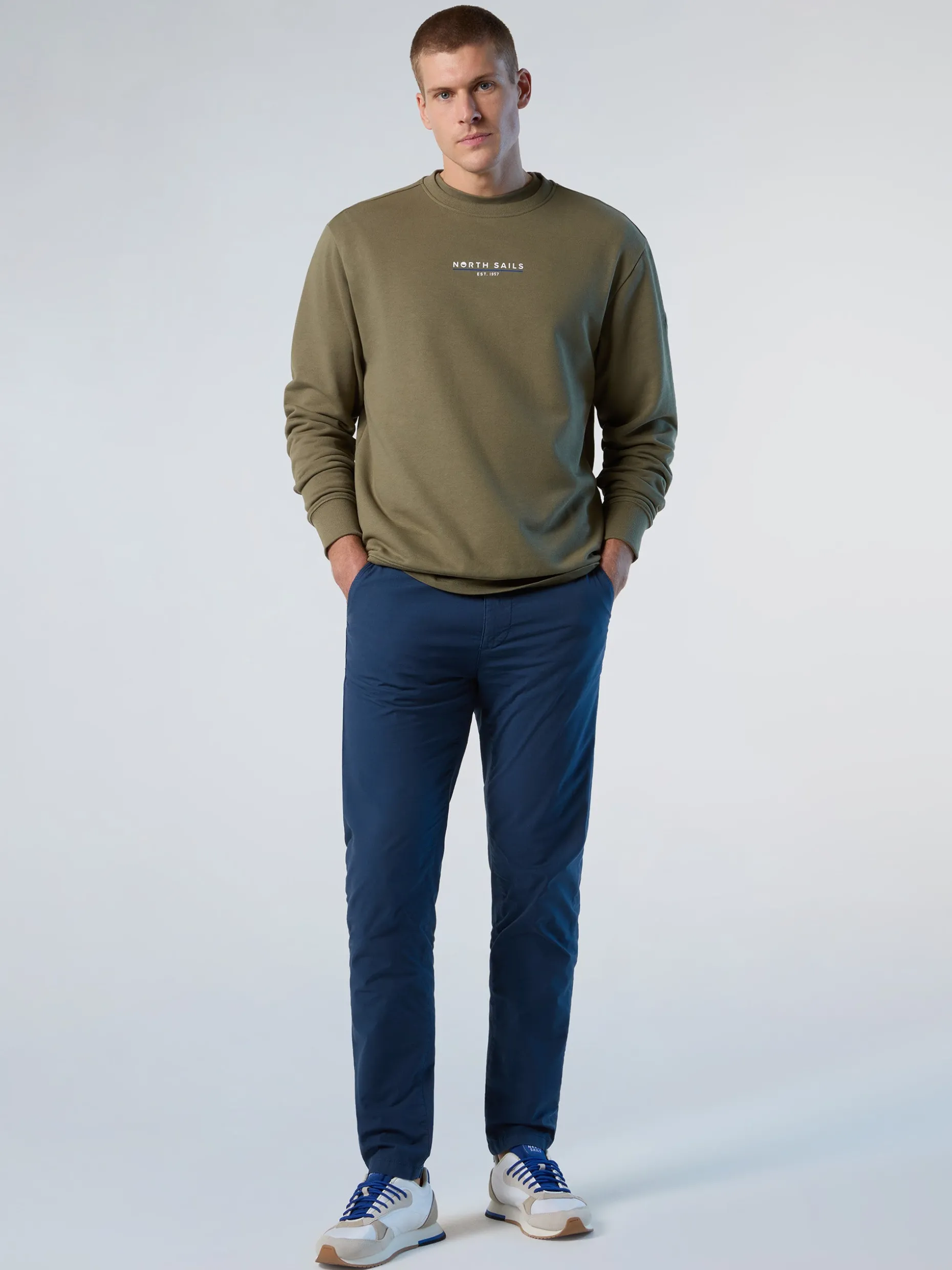 Sweatshirts & Hoodies^North Sails 'Sweatshirt With Heritage Print DUSTY OLIVE