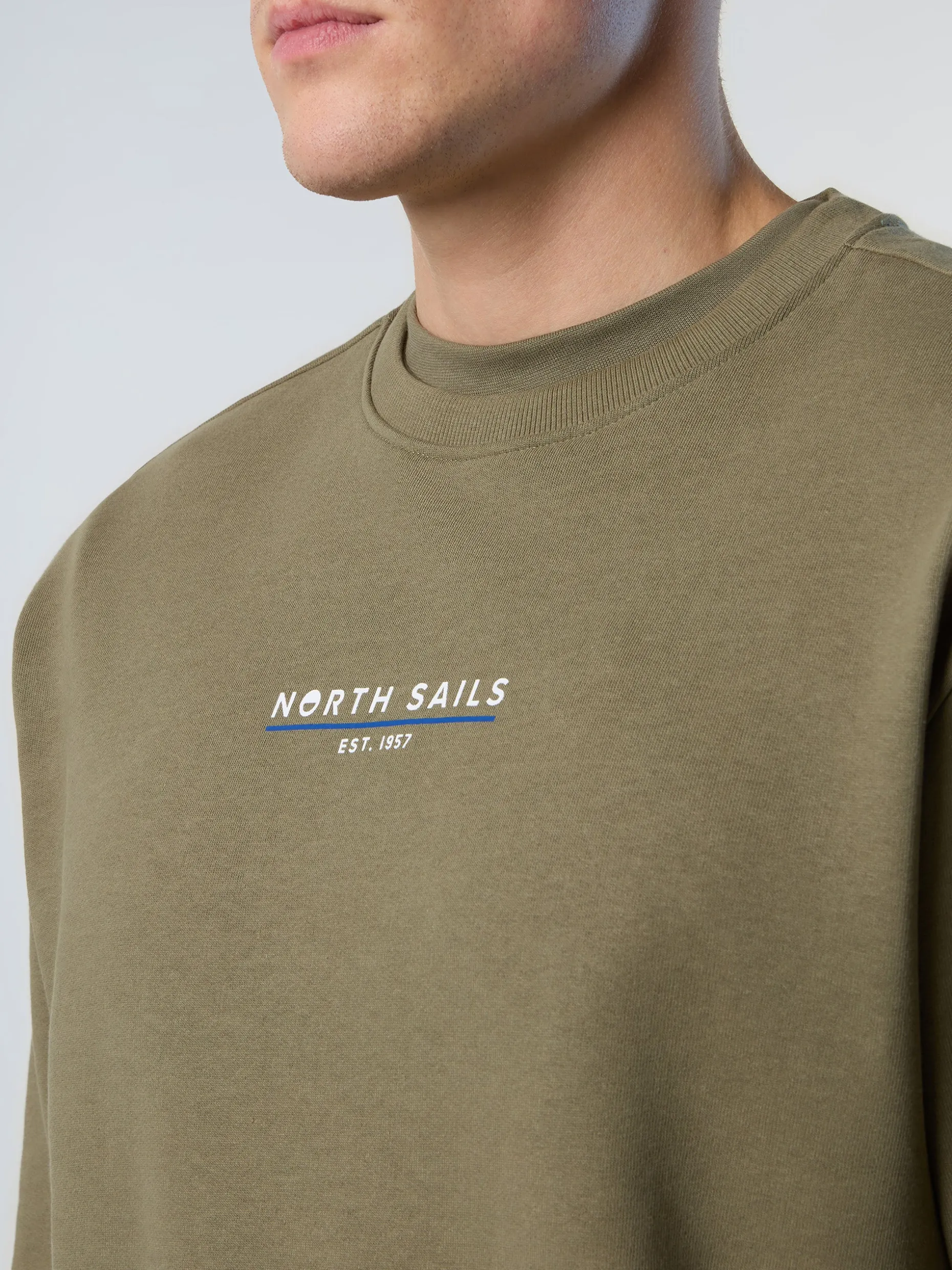 Sweatshirts & Hoodies^North Sails 'Sweatshirt With Heritage Print DUSTY OLIVE
