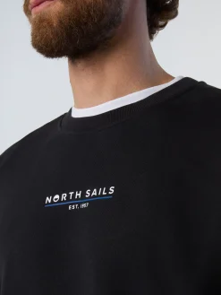 Sweatshirts & Hoodies^North Sails 'Sweatshirt With Heritage Print BLACK