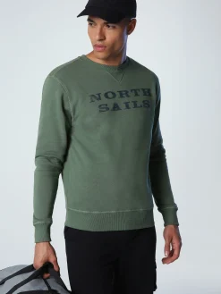Outlet^North Sails 'Sweatshirt With Lettering BRONZE GREEN