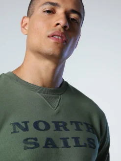 Outlet^North Sails 'Sweatshirt With Lettering BRONZE GREEN