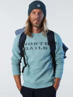 Outlet^North Sails 'Sweatshirt With Lettering MINERAL BLUE