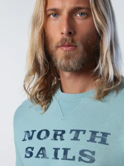 Outlet^North Sails 'Sweatshirt With Lettering MINERAL BLUE