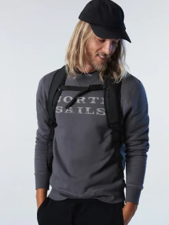 Outlet^North Sails 'Sweatshirt With Lettering ASPHALT