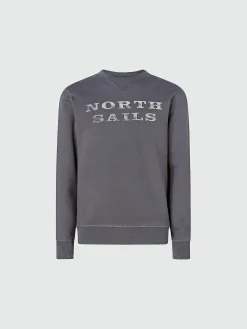 Outlet^North Sails 'Sweatshirt With Lettering ASPHALT